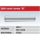 Stift conic forma B- DIN 1 ISO 2339